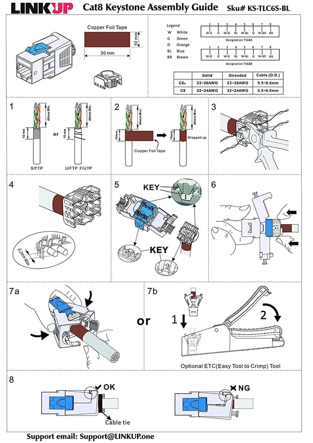 Alt view image 4 of 5 - LINKUP Cat8 Ethernet Cable ^^ 22AWG