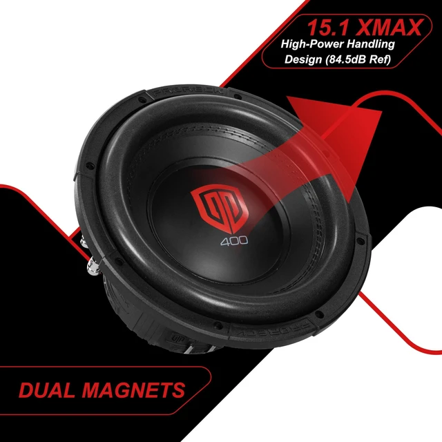 Alt view image 3 of 5 - PRORECK Audio 410 10" Dual Voice Coil, 1200W Max Power Loud Car subwoofer(Single) (10" Dual-4OHm)