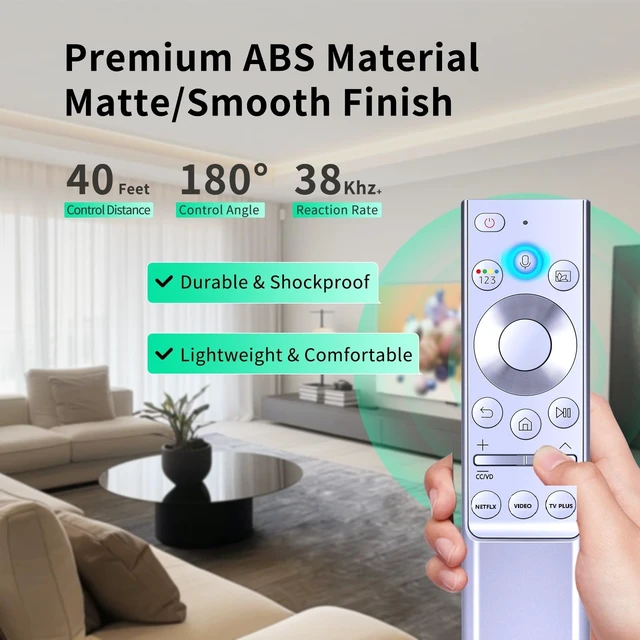 Alt view image 5 of 5 - WDZP New Voice Remote Control Replacement for Samsung The Terrace Full Sun Outdoor TV QN75LST7TAFXZA QN65LST9TAFXZA QN55LST7TAFXZA QN65LST7TAFXZA QN75LST9TAFXZA QN55LST9TAFXZA QN55LST7TAF QN65LS