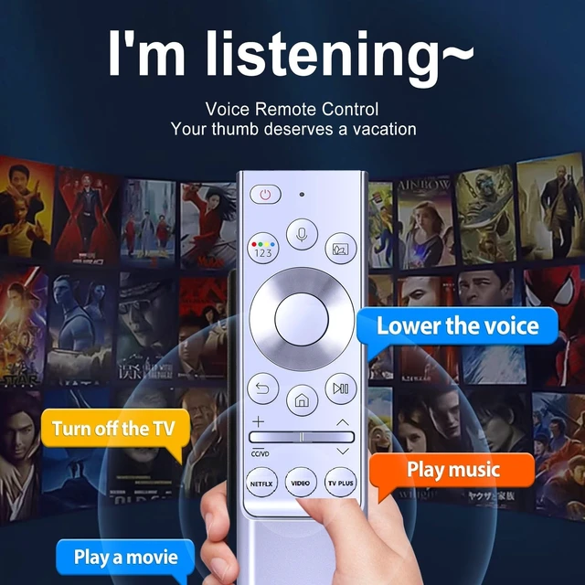 Alt view image 3 of 5 - WDZP New Voice Remote Control Replacement for Samsung The Terrace Full Sun Outdoor TV QN75LST7TAFXZA QN65LST9TAFXZA QN55LST7TAFXZA QN65LST7TAFXZA QN75LST9TAFXZA QN55LST9TAFXZA QN55LST7TAF QN65LS