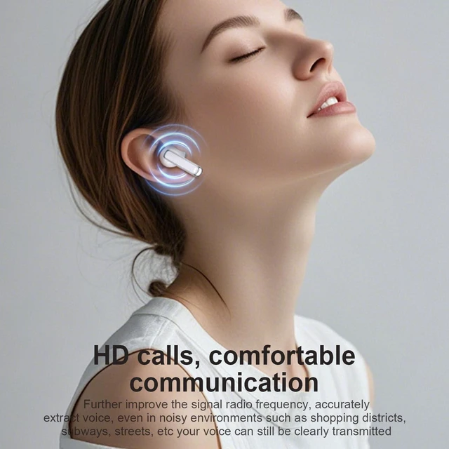 Alt view image 4 of 5 - Wireless Translator Earbuds Bluetooth 5.4 with Real-Time Translation App Support, 36H Battery Noise Reducing Headphones, Hi-Fi Stereo Sound, IPX5 Waterproof, USB-C Fast Charging, Built-in Mic (