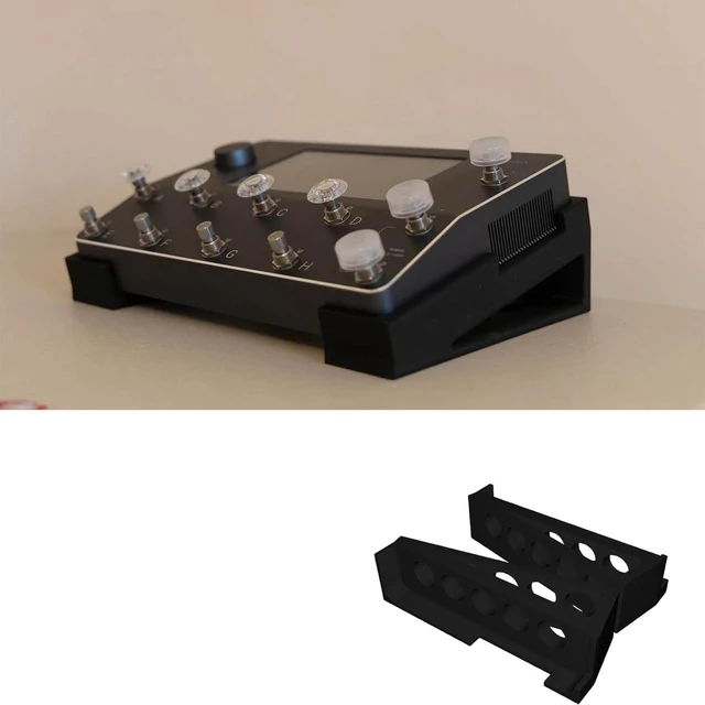 Main image of Eldarovian Tilt-Down Desktop Stand Compatible with Quad Cortex Processors, Angled Ventilated Stand with Optimized Port Access (2Pcs)