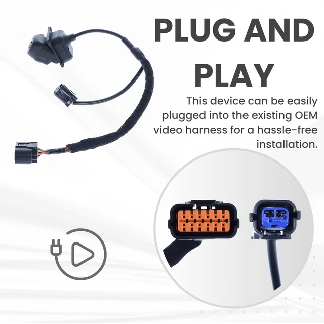 Alt view image 4 of 5 - Backup Camera Replaces for 2019 2020 2021 Hyundai Tucson w/Around View Monitor OE Part # 95766D3800 95766-D3800
