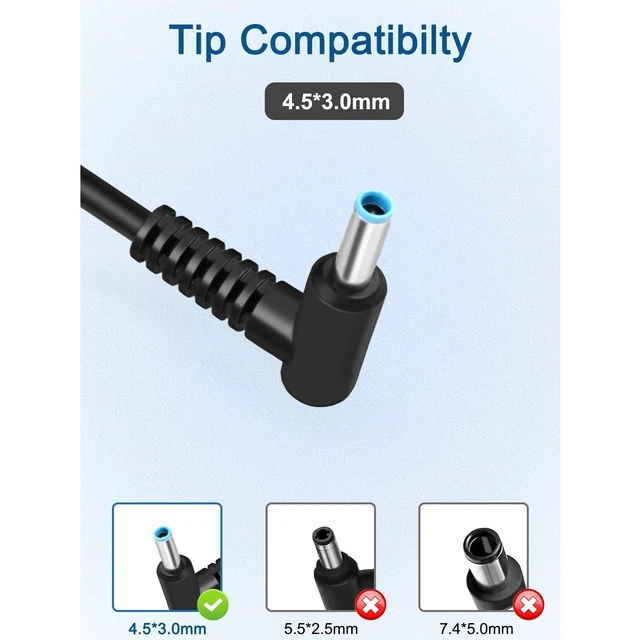 Alt view image 2 of 5 - LNBUK 90W Charger for HP Elite t655 t555 t755 pro Thin Client Power Cord