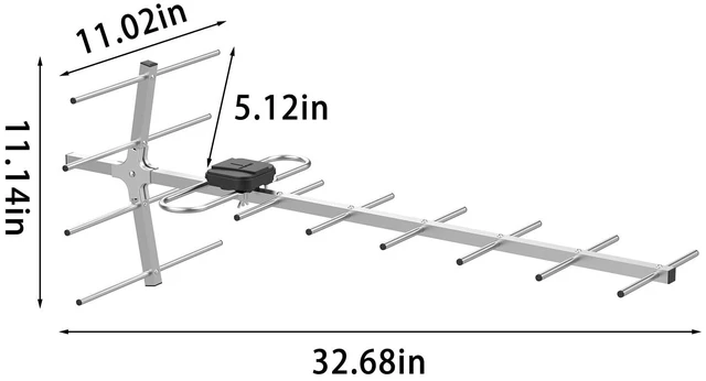 Alt view image 4 of 5 - Outdoor Digital HDTV Antenna,Antennas for TV Support Attic or Roof Mount