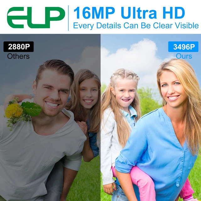 Alt view image 2 of 5 - ELP 16mp Wide Angle USB Camera for Computer 180degree Fisheye Lens Webcam Board Mini UVC USB2.0 4K Video Lightburn Camera Module,with 3.3ft/1m Cable for Laptop, PC, Raspberry Pi, Jetson Nano