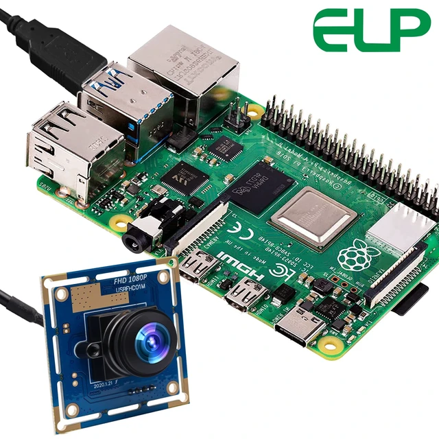 Alt view image 4 of 5 - ELP 16mp Wide Angle USB Camera for Computer 180degree Fisheye Lens Webcam Board Mini UVC USB2.0 4K Video Lightburn Camera Module,with 3.3ft/1m Cable for Laptop, PC, Raspberry Pi, Jetson Nano