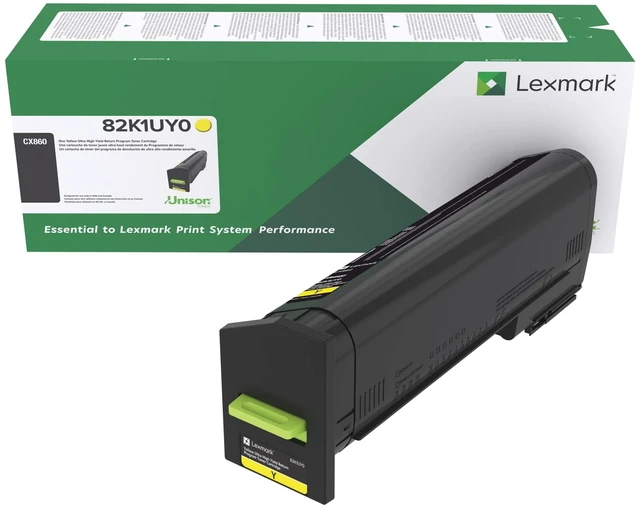 Main image of Lexmark 82K1UY0 CX860 Yellow Ultra High Yield Return Program Cartridge Toner