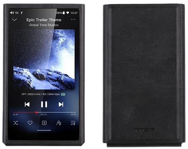 Main image of MITER Handcrafted PU Leather Case for FiiO M21 Premium Italy PU Leather, Steel Frame Protection, Made in Korea (Light Black)