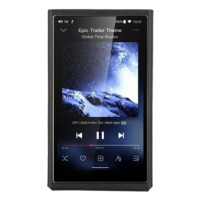 Alt view image 5 of 5 - MITER Handcrafted PU Leather Case for FiiO M21 Premium Italy PU Leather, Steel Frame Protection, Made in Korea (Light Black)