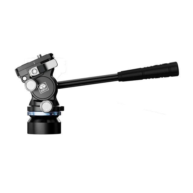 Alt view image 5 of 5 - SIRUI Tripod Fluid Head with +/-8Leveling Base(43mm Dia.), Quick Release Pan&Tilt Head for Travel Shoots, Spontaneous Photo & Video Capture, Max Load 11lb/5kg, KV-10