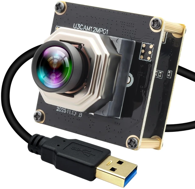 Main image of IFWATER Autofocus USB3.0 High Speed Camera,230fps Ultra High Frame Rate,12MP 4K 90 HFOV Distortion-Free Lens,Plug&Play for Golf Swing Capture,Industrial Machine Vision 3D Printing Live Streaming