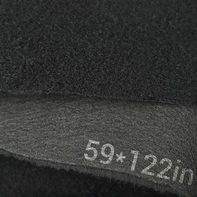 Main image of Black Underfelt Carpet for Speaker, Sub Box Carpet, Auto, RV, Boat, Marine, Truck, Car Trunk Felt Fabric Material, Soft and Durable (Black, 59 * 122 inch)