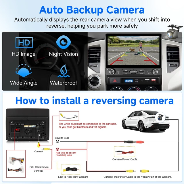 Alt view image 4 of 5 - XGU 10.2" Car Stereo for Toyota Tacoma 2005-2015 Apple CarPlay Android Auto
