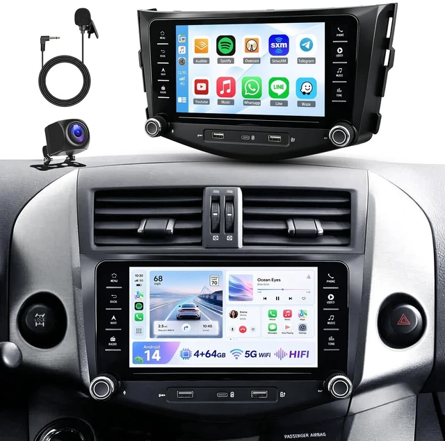Main image of 4+64G Android Car Radio for Toyota RAV4 2007 2008 2009 2010 2011 2012