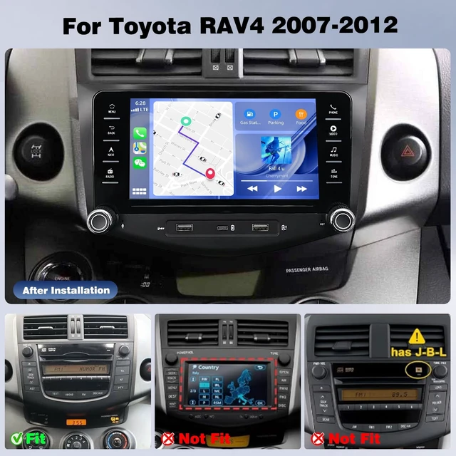 Alt view image 2 of 5 - 4+64G Android Car Radio for Toyota RAV4 2007 2008 2009 2010 2011 2012