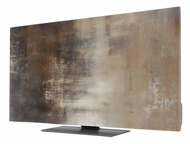 Main image of Abstract Paint TV Dust Cover 50 Inch, Brown Gradient Mottled Retro Art Computer Monitor Cover Dustproof Stretchable Indoor TV Screen Protector for LED LCD Universal Monitors