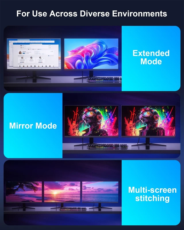 Alt view image 3 of 5 - 8K DisplayPort to HDMI 2.1 Cable 3.3FT - 8K@60Hz 4K@240Hz, Dynamic HDR