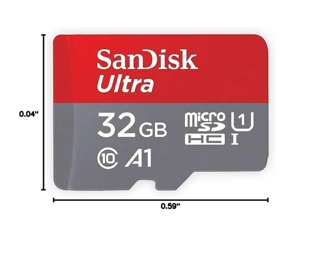 Alt view image 5 of 5 - SanDisk 32GB Ultra microSDHC 120MB/s A1 Class 10 UHS-I