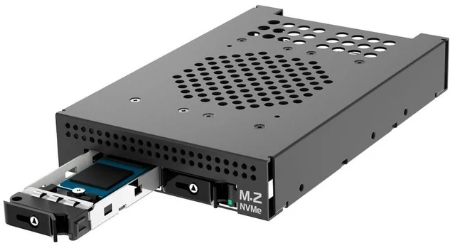 Main image of Kingwin Nvme M.2 SSD PCIe 3.0/4.0 Oculink Mobile Rack Enclosure Compatible with 3.5 Drive Bay for High-Speed Data Access Storage Expansion.