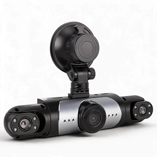 Main image of Bewinner 4 Lens Dash Cam, 1080P HD Car DVR 360 Recording Front Rear Side Cameras, WiFi APP Control 64GB Card 24/7 Parking Monitor G Sensor for Trucks Cars SUVs