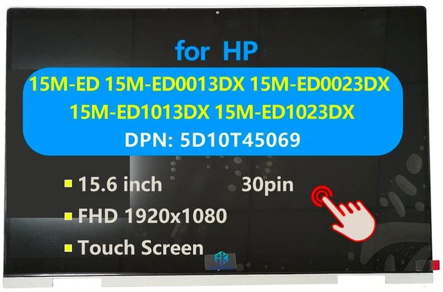 Main image of L93180-001 Replacement Laptop for HP Envy X360 Convertible 15-ED 15M-E 15M-ED0023DX Touch Screen Digitizer Assembly LCD Display Module with Bezel