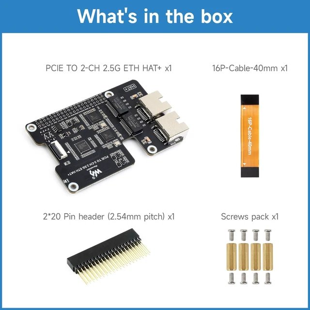 Alt view image 2 of 5 - KLAYERS PCIe to 2X 2.5G Ethernet Adapter Compatible wth RPi 5