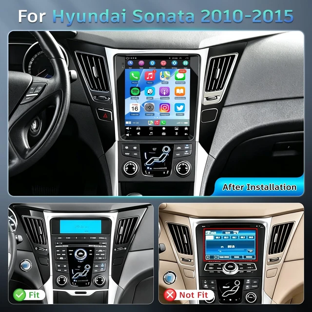 Alt view image 2 of 5 - 4+64G Android Car Radio for Hyundai Sonata 2010-2015
