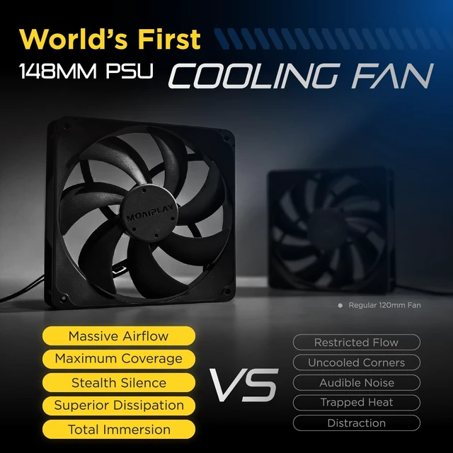 Alt view image 2 of 5 - MOAIPLAY ORA PRO G1 850W Gold PSU ATX 3.1, Fully Modular, Quiet, Black