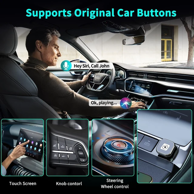 Alt view image 5 of 5 - COLLSCOONY Wireless CarPlay Adapter for iPhone - Mini USB Design, Plug & Play, Auto Connect,Convert Wired to Wireless CarPlay in Seconds, iOS 10+ Compatible (2025 Upgrade) for Cars 2016+