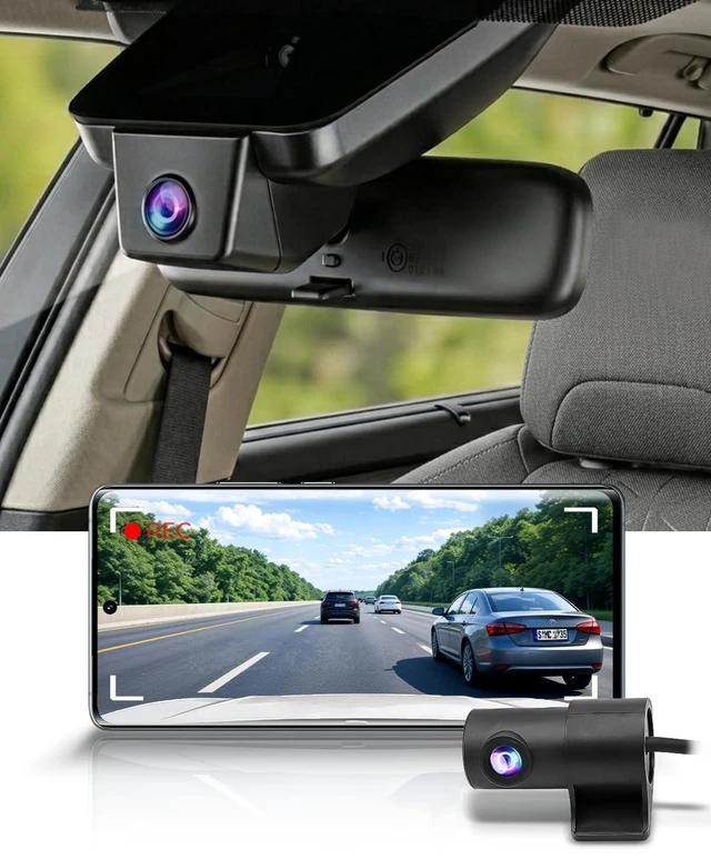 Main image of Fitcamx Front 4K+Rear 1080P Dash Cam Adapts for Toyota Venza 2021-2024 LE XLE Limited Nightshade Edition, OEM Look, 2 Way HD Video, WiFi & APP, Loop Recording, G-Sensor, Easy to Set, 128GB Card
