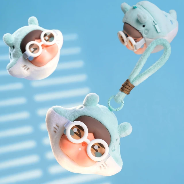 Alt view image 3 of 5 - POP MART Crybaby Cry Me an Ocean Series Earphone Bag, Blind Box Portable Earbuds Case for Apple, Samsung, JBL, Headphone Earbud Protective Carrying Case Bag, Whole Set