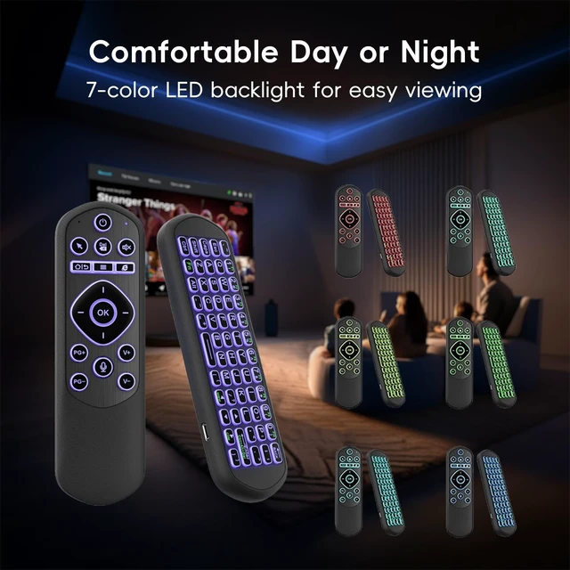 Alt view image 5 of 5 - iPazzPort Air Mouse Remote Keyboard, 2.4G & Bluetooth, IR Learning