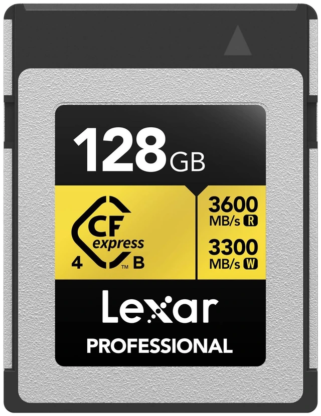 Main image of Lexar 128GB Professional Gold CFexpress 4.0 Type B Memory Card