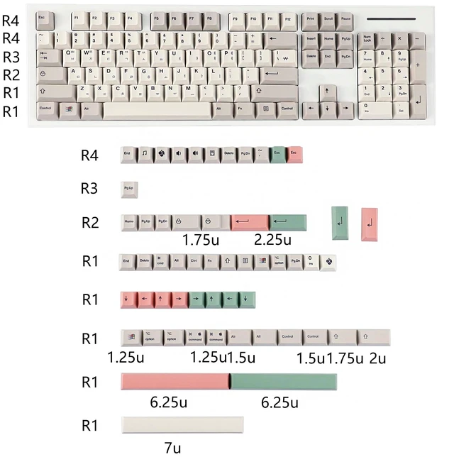 Alt view image 2 of 5 - YMDK 161 Keys 9009 keycaps English Korean German QWERTZ Cherry Profile Dye Sub Top Print PBT Keycap for 61/68/87/98/104/108 Layout MX Mechanical Keyboard (9009 Korean 160)