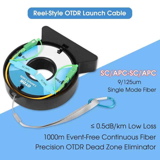 Alt view image 3 of 5 - Cookinkitch OTDR Launch Cable, 1000m SCAPC to LCAPC, 9/125 Single Mode