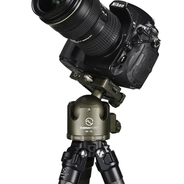 Alt view image 4 of 5 - Sunwayfoto XB-52DLG 44mm Low Profile High Locking Strength Tripod Ball Head w Arca Compatible Duo Lever QR Clamp