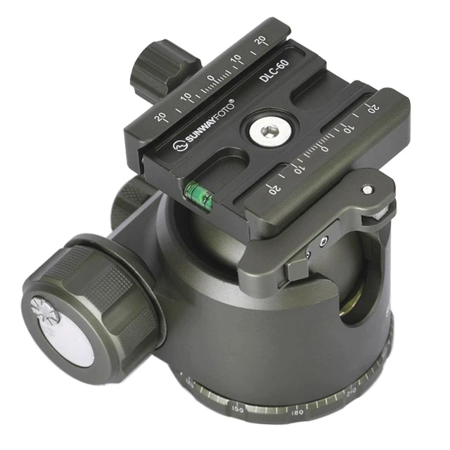 Alt view image 5 of 5 - Sunwayfoto XB-52DLG 44mm Low Profile High Locking Strength Tripod Ball Head w Arca Compatible Duo Lever QR Clamp