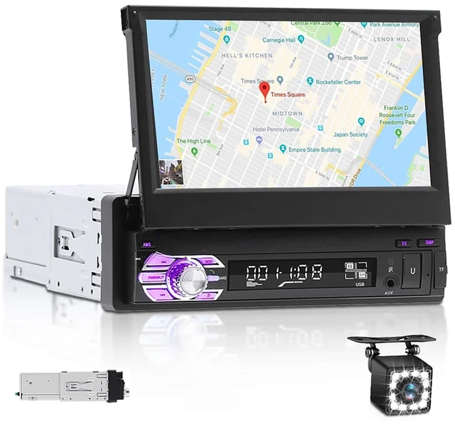 Main image of Single Din Flip Out Radio 7 inch Screen Car Stereo