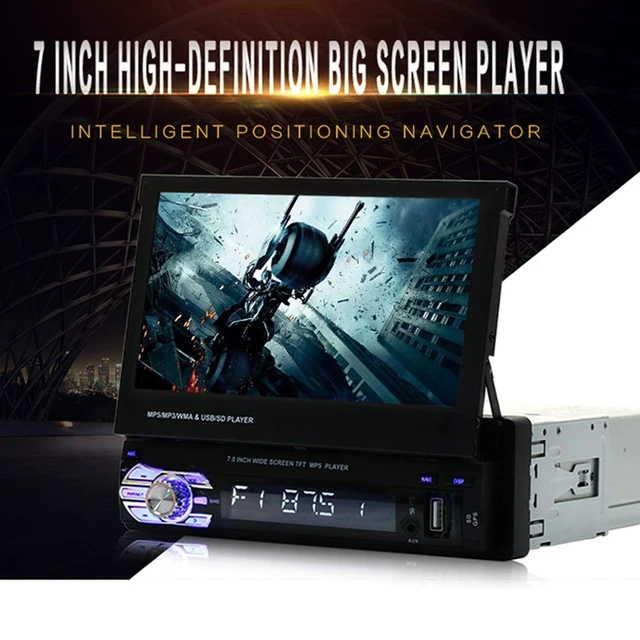 Alt view image 5 of 5 - Single Din Flip Out Radio 7 inch Screen Car Stereo