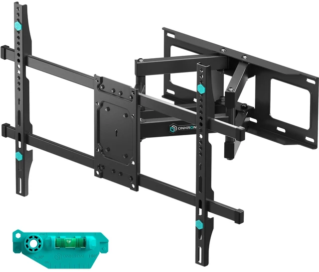 Main image of ONKRON Full Motion TV Wall Mount 40-75", 154 lbs, max VESA 600x400, Black