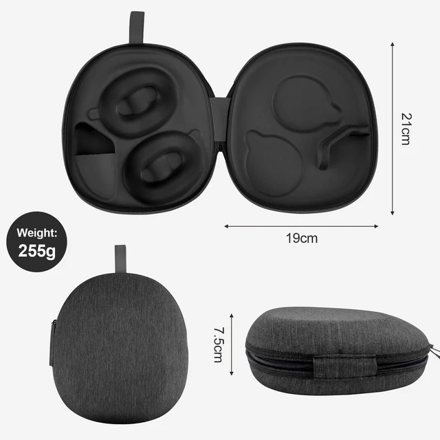 Alt view image 2 of 5 - Protective Case Compatible with Sony WH-1000XM6 Over-Ear Noise Cancelling Wireless Bluetooth Headphones, Portable Travel Carrying Bag with Snug Fit, Professional Protection