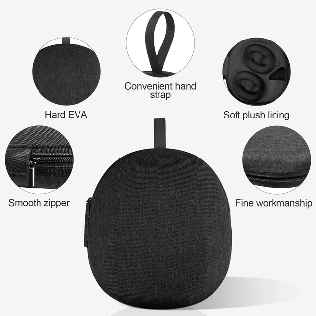 Alt view image 3 of 5 - Protective Case Compatible with Sony WH-1000XM6 Over-Ear Noise Cancelling Wireless Bluetooth Headphones, Portable Travel Carrying Bag with Snug Fit, Professional Protection