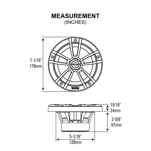 Alt view image 4 of 4 - Enrock Marine 2 Pairs (Qty 4) of Infinity 6.5" 225 Watts Peak Power Water-Resistant Coaxial 2-Way Boat Outdoor Powersports Audio Chrome Speakers Bundle (Bulk Packaging) Grade Speaker Wire