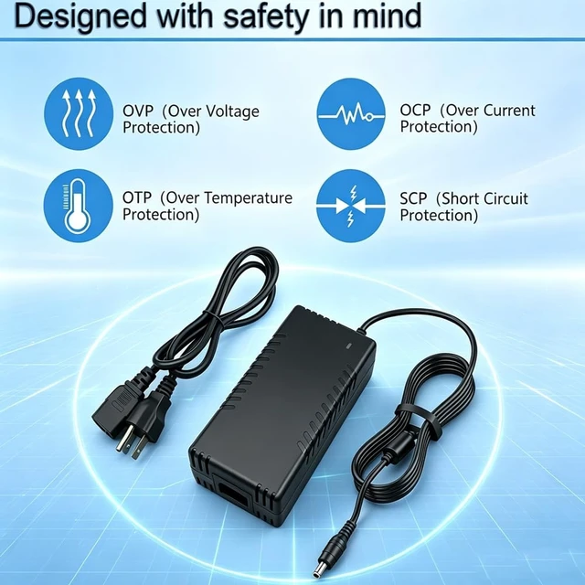 Alt view image 5 of 5 - MSZLZTD 53V 3.77A Replacement Power Adapter for Reolink RLN16410 16Channel PoE Network Video Recorder, Only Fits RLN16410 nvr, Delivers Stable FullLoad Power to 16 FullAT HighSecurity Cameras