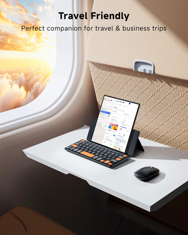 Alt view image 3 of 5 - Ultra Compact Keyboard & Mouse for Galaxy Z Fold 8/Fold8 Ultra/7/6/5, Phone