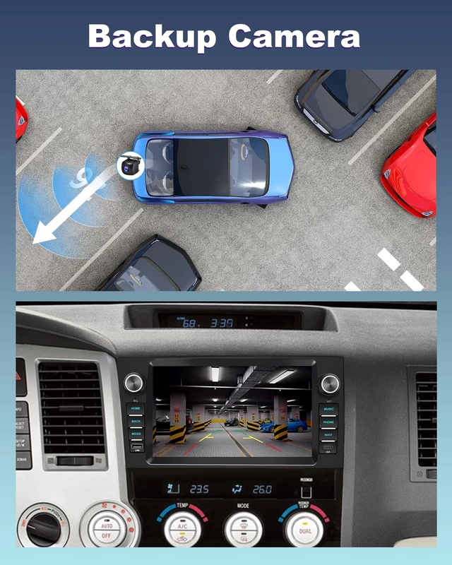 Alt view image 5 of 5 - 9" Car Radio for Toyota Tundra 2007-13 Sequoia 08-15 with Wireless CarPlay
