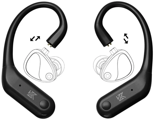 Main image of KZ AN01 True Bluetooth 5.4 Earhook, Wireless Adapter for in-Ear Monitor
