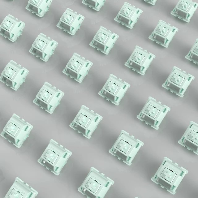 Alt view image 5 of 5 - kutethy Gateron Creamy Mint Keyboard Switch for Mechanical Gaming Keyboard, 5-Pin 45gf Linear Pre-Lubed Switches (72pcs)
