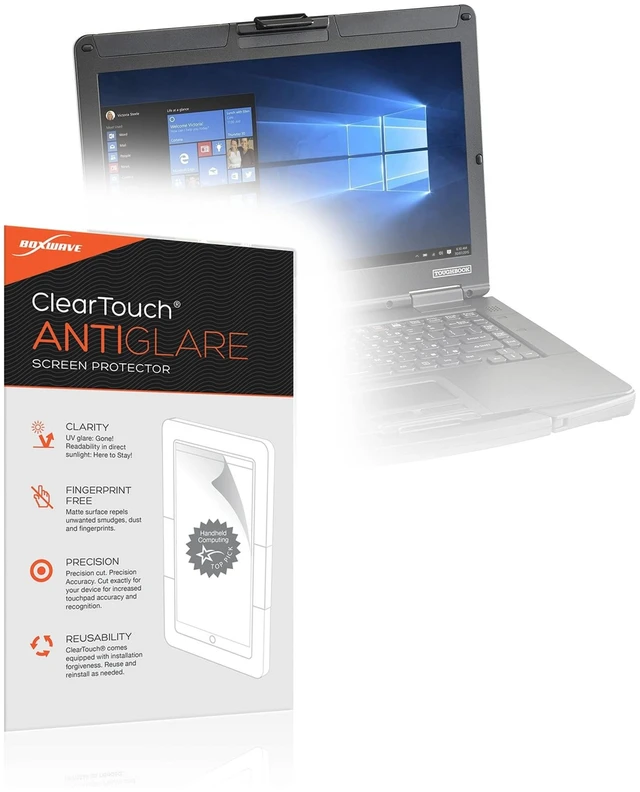 Main image of BoxWave Screen Protector Compatible with Panasonic Toughbook CF-54 - ClearTouch Anti-Glare (2-Pack), Anti-Fingerprint Matte Film Skin